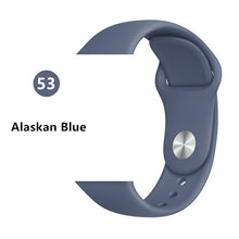 Load image into Gallery viewer, Silicone strap For Apple Watch band 44 mm/40mm iwatch Band 38mm 42mm Sport bracelet Rubber watchband for apple watch 5 4 3 2 1
