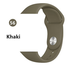 Load image into Gallery viewer, Silicone strap For Apple Watch band 44 mm/40mm iwatch Band 38mm 42mm Sport bracelet Rubber watchband for apple watch 5 4 3 2 1