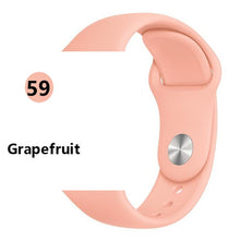 Load image into Gallery viewer, Silicone strap For Apple Watch band 44 mm/40mm iwatch Band 38mm 42mm Sport bracelet Rubber watchband for apple watch 5 4 3 2 1