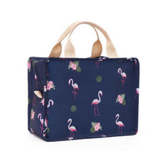 Load image into Gallery viewer, Fiambrera enfriador de patrón funcional, bolsa de almuerzo portátil de lona aislada, bolsas térmicas de Picnic para alimentos, bolsos para la comida para mujer, niños
