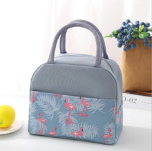 Load image into Gallery viewer, Fiambrera enfriador de patrón funcional, bolsa de almuerzo portátil de lona aislada, bolsas térmicas de Picnic para alimentos, bolsos para la comida para mujer, niños