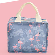 Load image into Gallery viewer, Fiambrera enfriador de patrón funcional, bolsa de almuerzo portátil de lona aislada, bolsas térmicas de Picnic para alimentos, bolsos para la comida para mujer, niños