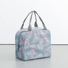 Load image into Gallery viewer, Fiambrera enfriador de patrón funcional, bolsa de almuerzo portátil de lona aislada, bolsas térmicas de Picnic para alimentos, bolsos para la comida para mujer, niños