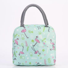 Load image into Gallery viewer, Fiambrera enfriador de patrón funcional, bolsa de almuerzo portátil de lona aislada, bolsas térmicas de Picnic para alimentos, bolsos para la comida para mujer, niños