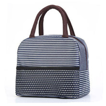 Load image into Gallery viewer, Fiambrera enfriador de patrón funcional, bolsa de almuerzo portátil de lona aislada, bolsas térmicas de Picnic para alimentos, bolsos para la comida para mujer, niños