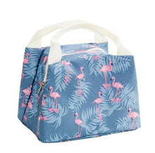 Load image into Gallery viewer, Fiambrera enfriador de patrón funcional, bolsa de almuerzo portátil de lona aislada, bolsas térmicas de Picnic para alimentos, bolsos para la comida para mujer, niños