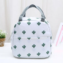 Load image into Gallery viewer, Fiambrera enfriador de patrón funcional, bolsa de almuerzo portátil de lona aislada, bolsas térmicas de Picnic para alimentos, bolsos para la comida para mujer, niños