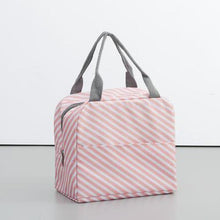 Load image into Gallery viewer, Fiambrera enfriador de patrón funcional, bolsa de almuerzo portátil de lona aislada, bolsas térmicas de Picnic para alimentos, bolsos para la comida para mujer, niños
