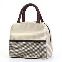 Load image into Gallery viewer, Fiambrera enfriador de patrón funcional, bolsa de almuerzo portátil de lona aislada, bolsas térmicas de Picnic para alimentos, bolsos para la comida para mujer, niños