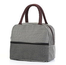 Load image into Gallery viewer, Fiambrera enfriador de patrón funcional, bolsa de almuerzo portátil de lona aislada, bolsas térmicas de Picnic para alimentos, bolsos para la comida para mujer, niños