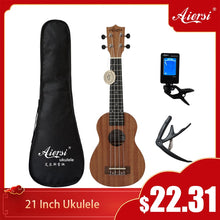 Load image into Gallery viewer, Aiersi brand 21 inch ukelele mahogany Soprano gecko ukulele musical instrument  guitar