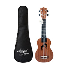 Load image into Gallery viewer, Aiersi brand 21 inch ukelele mahogany Soprano gecko ukulele musical instrument  guitar