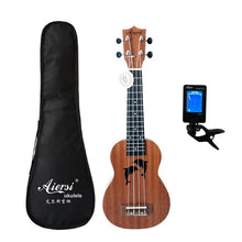 Load image into Gallery viewer, Aiersi brand 21 inch ukelele mahogany Soprano gecko ukulele musical instrument  guitar
