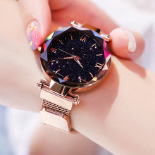 Load image into Gallery viewer, Reloj Mujer Luxury Starry Sky Women Watches Magnetic Mesh Belt Band Watch Women's Fashion Dress Wristwatch Zegarek Damski