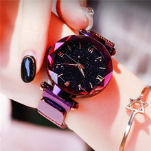 Load image into Gallery viewer, Reloj Mujer Luxury Starry Sky Women Watches Magnetic Mesh Belt Band Watch Women's Fashion Dress Wristwatch Zegarek Damski