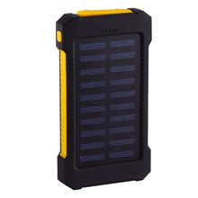 Load image into Gallery viewer, ¡Oferta! Banco de energía Solar a prueba de agua 30000mAh Cargador Solar 2 puertos USB cargador externo Powerbank para teléfono inteligente Xiaomi MI iPhone 8