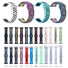 Load image into Gallery viewer, Band for Apple Watch 5 4 3 2 1 42MM 38MM soft Breathable strap Silicone Sports  bands for Nike+ Iwatch series 5 4 3 40mm 44mm