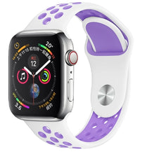 Load image into Gallery viewer, Band for Apple Watch 5 4 3 2 1 42MM 38MM soft Breathable strap Silicone Sports  bands for Nike+ Iwatch series 5 4 3 40mm 44mm