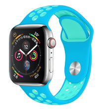 Load image into Gallery viewer, Band for Apple Watch 5 4 3 2 1 42MM 38MM soft Breathable strap Silicone Sports  bands for Nike+ Iwatch series 5 4 3 40mm 44mm