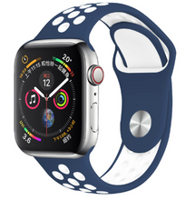Load image into Gallery viewer, Band for Apple Watch 5 4 3 2 1 42MM 38MM soft Breathable strap Silicone Sports  bands for Nike+ Iwatch series 5 4 3 40mm 44mm