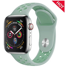 Load image into Gallery viewer, Band for Apple Watch 5 4 3 2 1 42MM 38MM soft Breathable strap Silicone Sports  bands for Nike+ Iwatch series 5 4 3 40mm 44mm