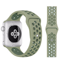 Load image into Gallery viewer, Band for Apple Watch 5 4 3 2 1 42MM 38MM soft Breathable strap Silicone Sports  bands for Nike+ Iwatch series 5 4 3 40mm 44mm