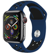 Load image into Gallery viewer, Band for Apple Watch 5 4 3 2 1 42MM 38MM soft Breathable strap Silicone Sports  bands for Nike+ Iwatch series 5 4 3 40mm 44mm