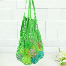 Load image into Gallery viewer, Cotton Mesh Net String Shopping Bag Reusable Foldable Fruit Storage Handbag Totes Women Shopping Mesh Net Grocery Tote Bag 2020