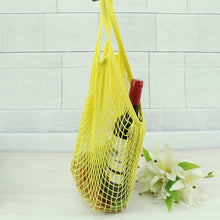 Load image into Gallery viewer, Cotton Mesh Net String Shopping Bag Reusable Foldable Fruit Storage Handbag Totes Women Shopping Mesh Net Grocery Tote Bag 2020