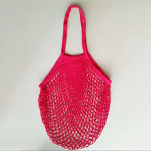 Load image into Gallery viewer, Cotton Mesh Net String Shopping Bag Reusable Foldable Fruit Storage Handbag Totes Women Shopping Mesh Net Grocery Tote Bag 2020