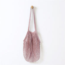 Load image into Gallery viewer, Cotton Mesh Net String Shopping Bag Reusable Foldable Fruit Storage Handbag Totes Women Shopping Mesh Net Grocery Tote Bag 2020