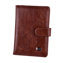 Load image into Gallery viewer, PU Leather Hasp Wallet Travel Passport Holder Protector Covers Passports Organizer Holder Card Credit Case