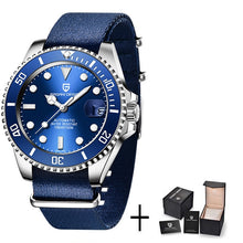 Load image into Gallery viewer, PAGANI Relojes de lujo de marca de diseño para hombre negro automático mecánico de acero inoxidable resistente al agua deporte de negocios