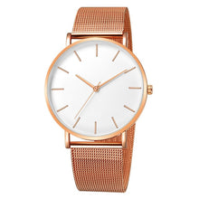 Load image into Gallery viewer, Women Watch Rose Gold Montre Femme 2020 Women's Mesh Belt ultra-thin Fashion relojes para mujer Luxury Wrist Watches reloj mujer