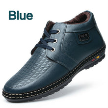 Load image into Gallery viewer, BIMUDUIYU Lace-Up Casual Shoes Men's Winter Boots With Short Plush Fashion Tactical Boots Male Warm Lightweight Ankle Snow Boots