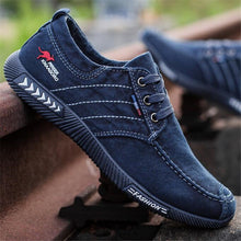 Load image into Gallery viewer, ELGEER New canvas shoes deodorant breathable men's shoes tide shoes non-slip male students tie casual stripes men shoes